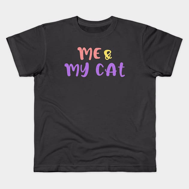 me my cat Kids T-Shirt by dwalikur